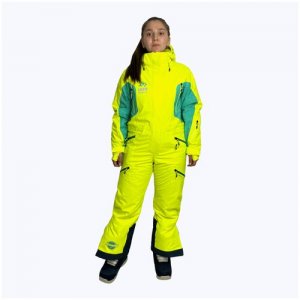 Комбинезон детский, съемный капюшон, карманы, карман для ски-пасса, размер 158, желтый Snow Headquarter. Цвет: желтый