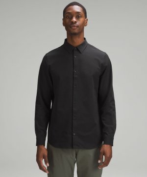Рубашка классического кроя с длинными рукавами New Venture, черный Lululemon