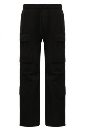 Хлопковые брюки-карго Thom Krom. Цвет: чёрный