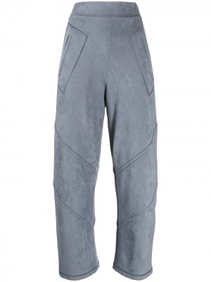 Прямые брюки со вставками Giorgio Armani. Цвет: синий