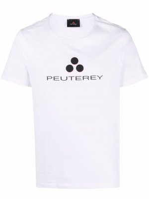 Футболка с логотипом Peuterey. Цвет: белый