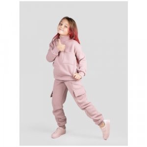 Комплект одежды , толстовка и брюки, повседневный стиль, размер 158, розовый Reversal. Цвет: розовый