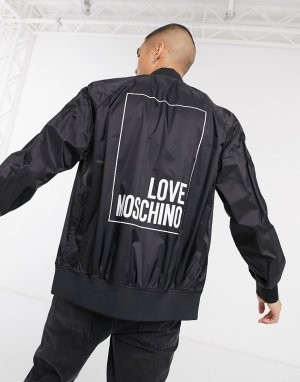 Олимпийка с логотипом -Черный Love Moschino