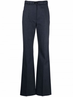 Прямые брюки с логотипом VLogo Signature Valentino. Цвет: синий