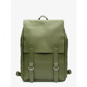 Рюкзак, фактура зернистая, хаки, зеленый LOKIS. Цвет: зеленый/хаки