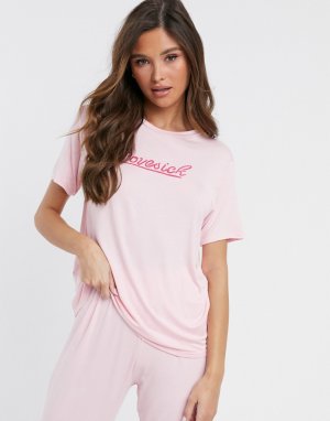 Пижамный комплект с брюками -Розовый Adolescent Clothing