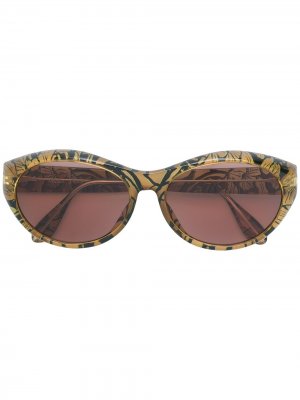Солнцезащитные очки в цветочной оправе paloma picasso vintage. Цвет: коричневый