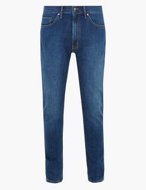 Эластичные джинсы скинни, Marks&Spencer Marks & Spencer. Цвет: умеренный голубой