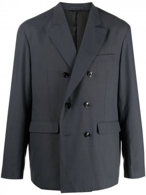 Двубортный пиджак NVI Stussy. Цвет: серый