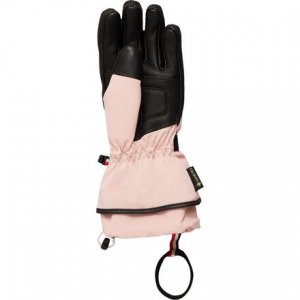 Лыжные перчатки из технической кожи женские , розовый Moncler Grenoble