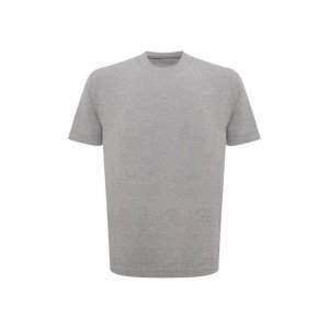 Хлопковая футболка Circolo 1901. Цвет: серый