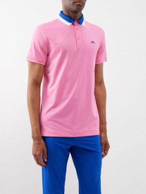 Техническая рубашка-поло benji для гольфа J.Lindeberg, розовый J.LINDEBERG