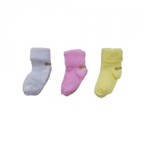 Комплект носков (3 пары) Россия. Цвет: розовый/желтый/белый