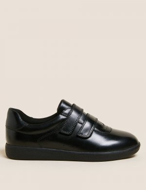 Кожаные туфли с репсовой лентой , черный Marks & Spencer