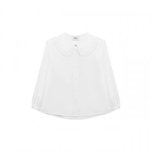 Хлопковая блузка Aletta. Цвет: белый