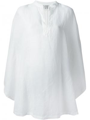 Платье-туника с драпированными рукавами Forte. Цвет: белый