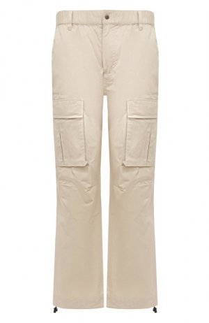 Хлопковые брюки Ksubi. Цвет: кремовый