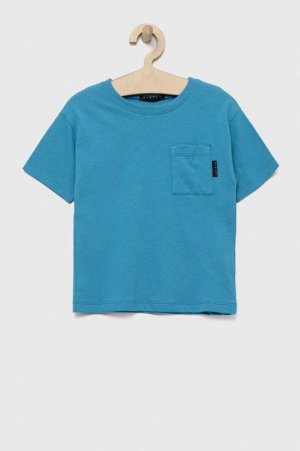 Хлопковая футболка для детей , синий Sisley