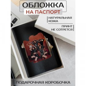 Обложка для паспорта на паспорт ITZY OP01896, черный RUSSIAN HandMade. Цвет: черный