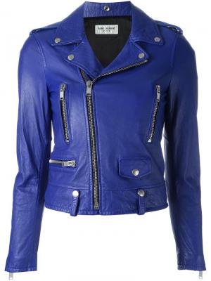 Классические куртка-бомбер Saint Laurent. Цвет: синий