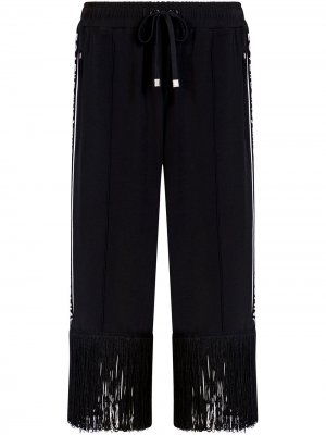 Укороченные спортивные брюки с кулиской Dolce & Gabbana. Цвет: черный