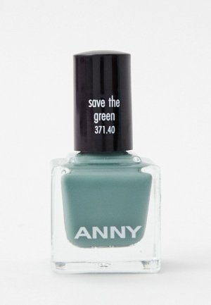Лак для ногтей Anny тон 371.40, Спасите зеленый, 15 мл. Цвет: бирюзовый