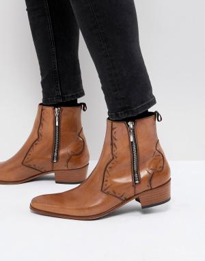 Светло-коричневые ботинки челси Carlito Jeffery West. Цвет: рыжий