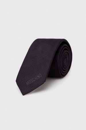 Шелковый галстук , черный Moschino