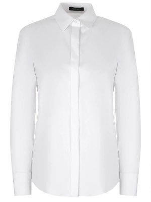 Блуза хлопковая VASSA&CO. Цвет: белый