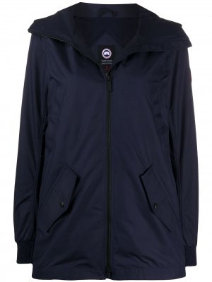 Легкое пальто с капюшоном и карманами Canada Goose. Цвет: синий