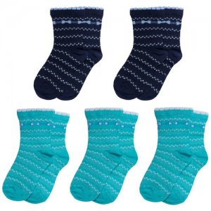 Комплект из 5 пар детских носков LORENZLine микс 4, размер 18-20. Цвет: мультиколор