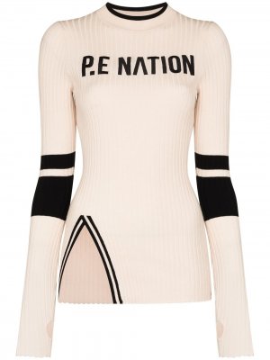 Джемпер Run с логотипом P.E Nation. Цвет: нейтральные цвета