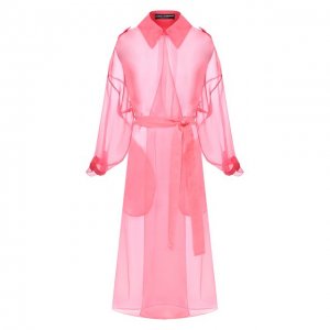 Шелковый плащ Dolce & Gabbana. Цвет: розовый