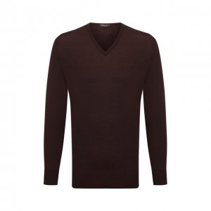 Шерстяной пуловер Loro Piana. Цвет: коричневый