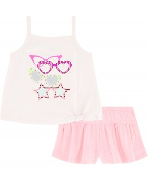 Солнцезащитные очки для маленьких девочек, майка и юбка с завязками на подоле, набор из 2 предметов Kids Headquarters