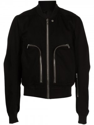 Zip-front bomber jacket Rick Owens. Цвет: черный