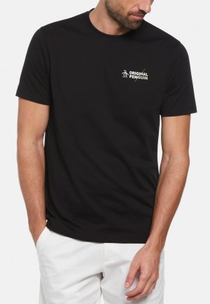 Базовая футболка SPLICED LOGO , цвет true black Original Penguin