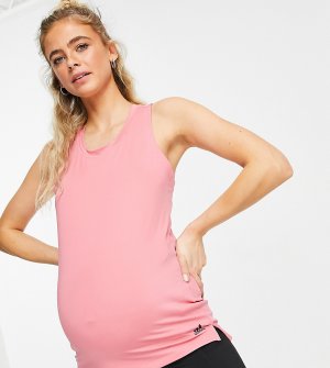 Розовая майка adidas Training Maternity-Розовый цвет performance