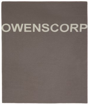 Серый и кремовый шарф-одеяло в стиле «нечеловеческий» Rick Owens