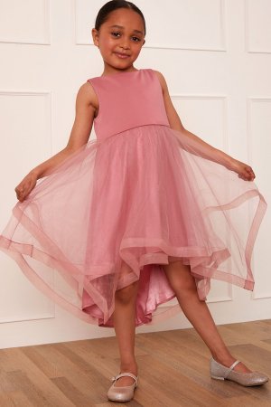 Многослойное платье миди из тюля - Для девочек младшего возраста , розовый Chi London