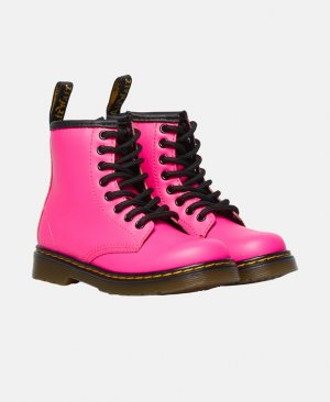 Ботинки на шнуровке , розовый Dr. Martens