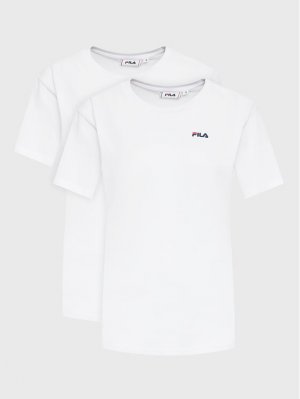 Комплект из 2 футболок стандартного кроя , белый Fila