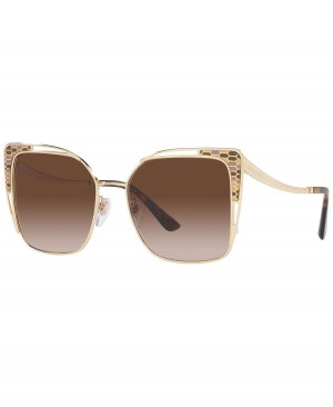 Женские солнцезащитные очки, BV6179 55 , золотой BVLGARI
