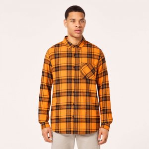 Рубашка с длинным рукавом Podium Plaid Flannel, оранжевый Oakley
