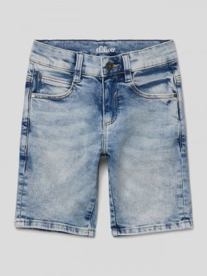 Джинсовые шорты узкого кроя с пятью карманами, светло-синий s.Oliver