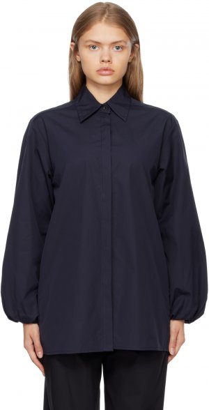 Собранная рубашка темно-синего цвета Esse Studios