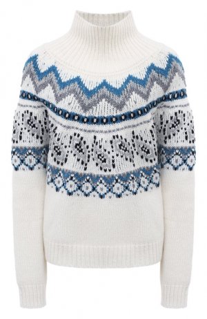 Шерстяной свитер Alanui. Цвет: белый