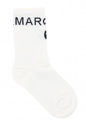 Носки MM6 Maison Margiela. Цвет: белый