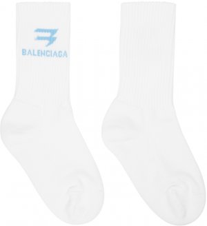 Белые теннисные носки Sporty B Balenciaga