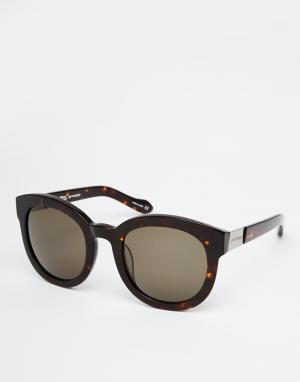 Круглые солнцезащитные очки Anglomania Vivienne Westwood. Цвет: коричневый